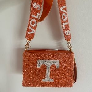University of Tennessee Beaded Crossbody Bag
